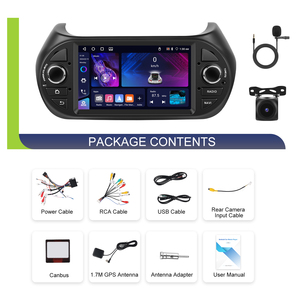 วิทยุติดรถยนต์ Podofo 4+64GB 7 นิ้ว สำหรับ Fiat Fiorino ปี 2008-2016 ระบบ Android 2 Din รองรับ Wireless CarPlay/Android Auto พร้อมกล้องและไมโครโฟน - Product Image 1
