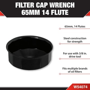 Clé à <span class=keywords><strong>filtre</strong></span> à <span class=keywords><strong>huile</strong></span> Nachee 65 mm à 14 cannelures pour embout de 3/8 po, extracteur de <span class=keywords><strong>filtre</strong></span> en acier robuste, compatible avec Nissan et Mazda - Product Image 2