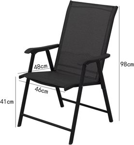 Sedie Pieghevoli <span class=keywords><strong>da</strong></span> Esterno Portatili per Giardino, Campeggio, Bordo Piscina, Spiaggia, Terrazza, Prato - Product Image 2