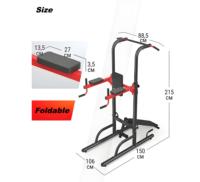Équipement d'entraînement multifonctionnel Barres parallèles-Barre de poussée Convient aux bras Push-ups pliables Equipement de banc