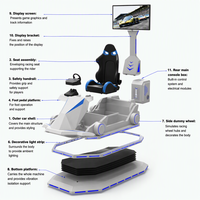 Machine de jeu d'arcade de course en réalité virtuelle, équipement de divertissement commercial pour centre de divertissement intérieur, salle de jeux