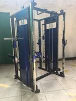 Machine Smith 3-en-1 en acier, Combo multifonctionnel avec rack de sécurité et système de câbles pour salle de sport commerciale, Vente directe usine