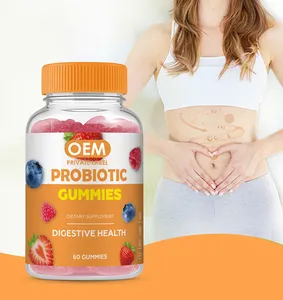 Private Label Probiotics Gummy Immune Support Digestion Prebiotic Probiotic Gummies