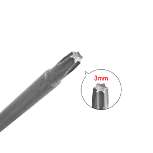 Punta de Destornillador <span class=keywords><strong>Torx</strong></span> T10 de 200 mm de Largo, Vástago Hexagonal de 1/4 de Pulgada, Acero de Aleación S2, Fuerte Magnético, para Reparación de Electrónica en Orificios Profundos - Product Image 3