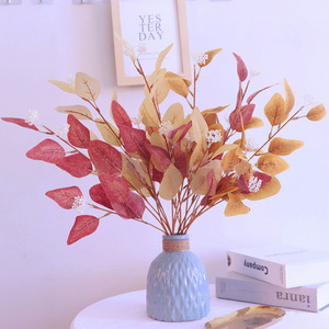 Branche de feuilles d'eucalyptus artificielles 10cm-30cm en tissu polyester, décoration intérieure, bouquet de mariage, décoration de table de salon - Product Image 2