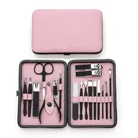 Ensemble professionnel de manucure et pédicure de 18 pièces, qualité supérieure, ensemble de coupe-ongles
