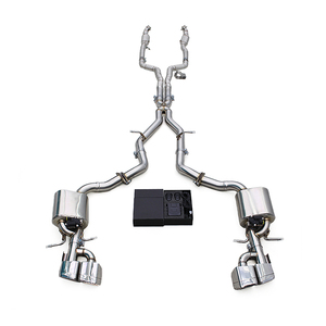 ท่อไอเสีย Catback Downpipe สำหรับ Mercedes-Benz E63/E63S AMG W212 ปี 2008-2013 ท่อไอเสียสแตนเลสสำหรับรถแข่ง พร้อมแคทาไลติกคอนเวอร์เตอร์ - Product Image 1