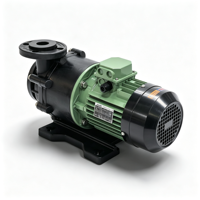 Pompe chimique industrielle horizontale en plastique GFRPP KDL-J18 2,2 KW, 2''/1-1/2'', à entraînement magnétique, pour l'industrie des circuits imprimés