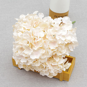 JAD新设计白色绣球花人造婚礼花5头绣球花圣诞新年万圣节返校 - Product Image 2