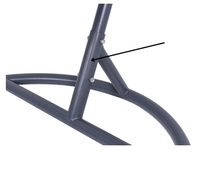 Chaise balançoire à oeufs de haute qualité en rotin suspendu avec support chaise d'extérieur intérieure avec cadre en acier capacité de 150kg