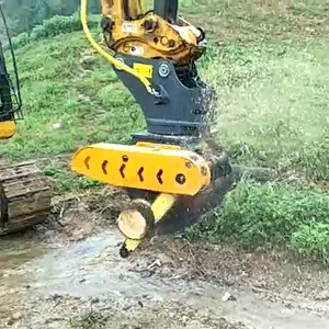 Forestry machine Xuvol grapples WYJ50W tree cutter with Clamping cylinder grapple saw for excavator