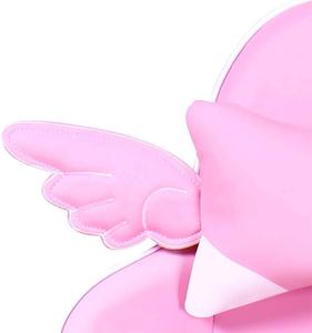 Chaise de jeu rose Sakura d'Italie, chaise d'ordinateur pour fille, étoile à six branches, aile mignonne et <span class=keywords><strong>douce</strong></span>, chaise longue, coussin en forme de cœur, e-sport - Product Image 4