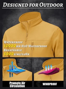 Vente en gros OEM Veste softshell matelassée légère et élégante pour hommes, imperméable, col montant, vêtements d'extérieur ergonomiques - Product Image 6