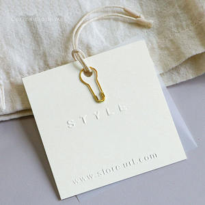 신상품 도매가 코팅지 주얼리 택, 인쇄 가능한 세탁 행택 및 선물 포장용 행택 - Product Image 4