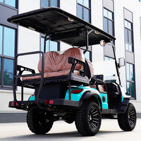 Voiturette de golf électrique puissante certifiée EEC et approuvée DOT, 48V, en aluminium, avec un design classique, 3-4 places