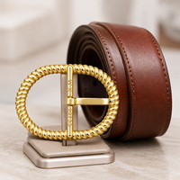 Boucles de ceinture pour hommes d'affaires, logo gravé sur mesure, alliage de zinc, métal résistant à la rouille, anti-rayures, pour ceinture en cuir