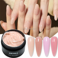 Gel de construction dur nude effet gelée, sans HEMA, non coulant, standard UE, pour extension d'ongles UV LED, fournisseur OEM pour salons