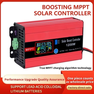 Contrôleur de charge solaire LCD <span class=keywords><strong>MPPT</strong></span> 12V/24V/48V 25A 700W/1400W, convertisseur de surtension haute efficacité, version améliorée - Product Image 6