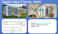 Cabine de jardin moderne de luxe en panneaux sandwich, bureau intelligent préfabriqué, studio de jardin entièrement équipé, kit de maison d'hôtes pour jardin avec certification CE