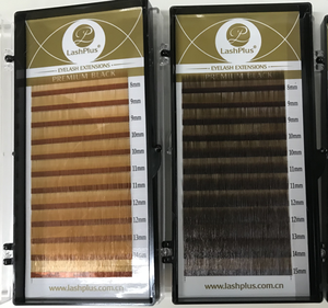 LashPlus etiquetas privadas Faux Mink Blonde marrón claro cejas bandejas para el cabello 0,07 0,10 extensiones de cejas - Product Image 6