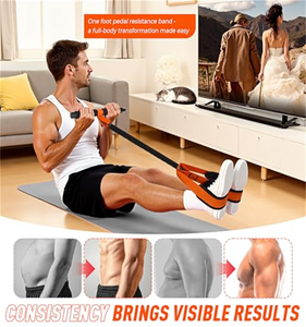 CZFIT NEW อุปกรณ์ฝึกความแข็งแรงขาแบบเหยียบเท้า รุ่นขายดีที่สุด นั่งสบาย พร้อมท่อยางลาเท็กซ์หนาพิเศษ และด้ามจับกันลื่น ใช้ได้ทั้งชายและหญิง - Product Image 6