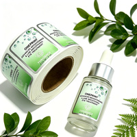 Étiquettes personnalisées de haute qualité en vinyle pour flacons cosmétiques, résistantes à l'eau et à l'huile, autocollants pour bouteilles d'huiles essentielles