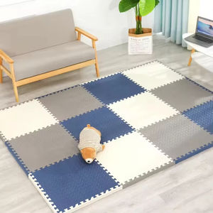 유아용 폼 놀이 매트, 부드럽고 안전한 EVA 폼 바닥 매트, 단색 사각 어린이 폼 퍼즐 놀이방 매트 - Product Image 4