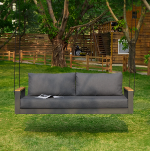 Columpio <span class=keywords><strong>Colgante</strong></span> Moderno de Alta Calidad para Exteriores, Sofá Columpio con Marco de Aluminio Metálico para Jardín o Muebles de Hotel - Product Image 4