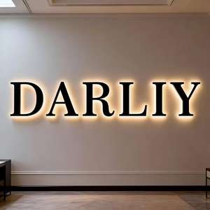 Enseigne lumineuse personnalisée en 3D avec logo, lettres lumineuses LED, enseigne en métal acrylique rétroéclairée pour entreprise, enseigne lumineuse personnalisée en LED - Product Image 2