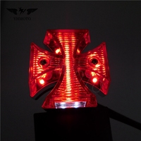 Para NC700 KLR 650 Versys 1000 GSR600 12V LED luz de matrícula señal de giro con soporte de Marco luces traseras