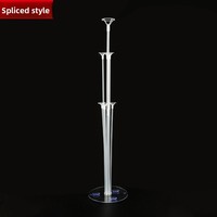 Supports de table et ensembles de piliers transparents à ventouse pour ballons, pour la décoration de mariages et fêtes d'anniversaire, vente en gros