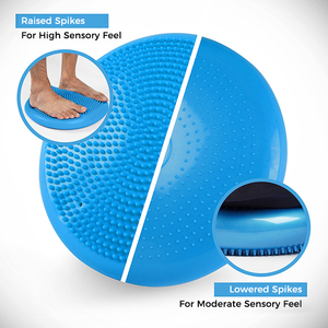 Fabbrica all'ingrosso 33cm stabilità dell'aria PVC gonfiabile Yoga massaggio equilibrio Pad disco cuscino oscillante - Product Image 3