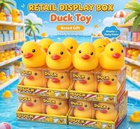 Jouet Squishy Canard Bulle Jaune Doux à Rebond Lent, Anti-Stress Sensoriel à Pincer pour Enfants