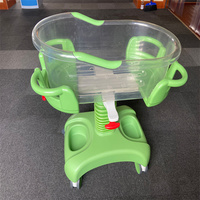 Chariot berceau pour nourrissons en ABS, berceau d'hôpital pour nouveau-nés avec barrière de sécurité, étagère de rangement et roulettes silencieuses