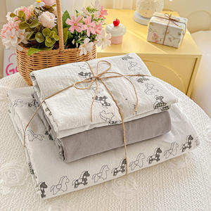 Ensemble de literie pour enfants de 4 pièces au design ludique |   Polyester lavé pour plus de douceur |   Choisissez un drap-<span class=keywords><strong>housse</strong></span> ou un drap plat - Product Image 5