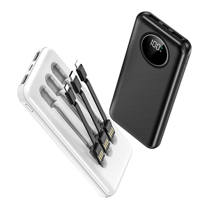 Batería Externa Ultra Delgada de 20000 mAh con Carga Rápida de 22 W, Salidas USB Duales Tipo C, Entrada Micro USB Rápida - Product Image 1