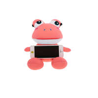 OEM Présentoir en peluche personnalisé 3D avec animal de bande dessinée Support pour téléphone grenouille en peluche Support pour téléphone portable grenouille rouge