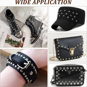 GORGECRAFT Pcs Round Dome Studs Nailheads Gold Metal Brass Mm Inch Claw Beads Spike Studs Spots Leathercraft Rivets <b>Purse</b> Hardwa - Product Image 4