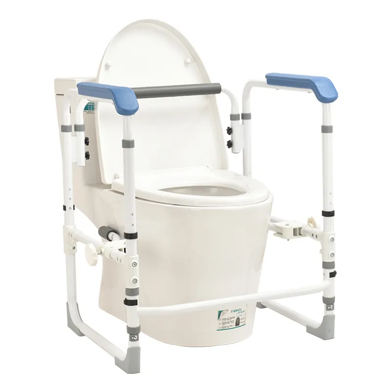 آمنة تعطيل حامل ورق التواليت الحمام كرسي مرحاض درابزين مسند ذراع قابل للتعديل