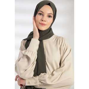 Chiffon <b>Shawl</b> For <b>Women</b> Khaki Breathable Middle East Style Scarf Lightweight Fashion Headwear - Product Image 2