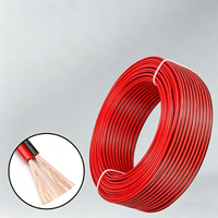 Cable de Alimentación RVB Estándar de 2 Núcleos, Rojo y Negro, Cable Paralelo con Cobre Puro Libre de Oxígeno, Cable Doble Paralelo
