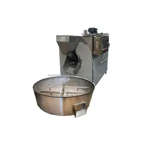 Nut Sunflower Sesame Seed Peanut Processing Roasting Machine Roaster With Cooling Tray