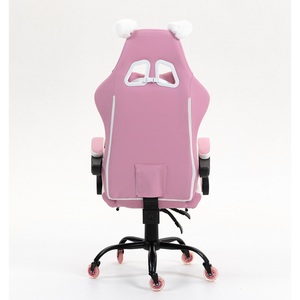 Coussin de massage pour les pieds en forme de patte de chat rose mignon, chaise de jeu pour joueurs avec repose-pieds - Product Image 5