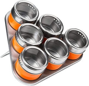 Hộp Đựng Gia Vị Từ Tính Hộp Đựng Gia Vị Bằng Thép Không Gỉ Hộp Đựng Gia Vị Nhà Bếp Hộp Đựng Gia Vị Giá Đựng Gia Vị Có Nắp Trong Suốt - Product Image 3