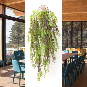 Mur végétal artificiel en lierre, plante verte suspendue, décoration intérieure, feuilles ultra-réalistes, décoration de salon - Product Image 2