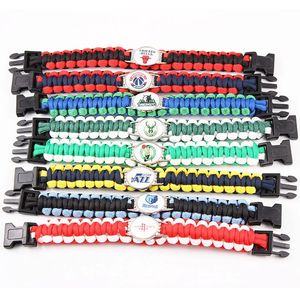 Bestseller Basketball 30 Team Woven Parachute Cord Armband für Outdoor Survival Bracelet - Product Image 1