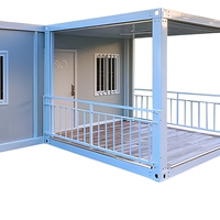 Maison conteneur préfabriquée mini, légère et modulaire, facile à assembler, portable, pour station balnéaire
