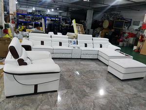 أريكة ذكية فاخرة متعددة الوظائف 6 أريكة متعددة الوظائف 1 <span class=keywords><strong>2</strong></span> 5 7 مقاعد لغرفة المعيشة في الفيلا أريكة على شكل حرف L مع مشغل موسيقى - Product Image 3