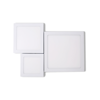 Facile à installer 6w 12w 18w 24w panneau lumineux led rond smd monté en surface sans cadre