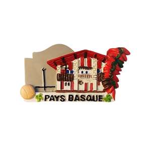 Aimants personnalisés 3D en résine pour réfrigérateur, maison mignonne personnalisée, aimant de réfrigérateur basque pour décoration de réfrigérateur - Product Image 5